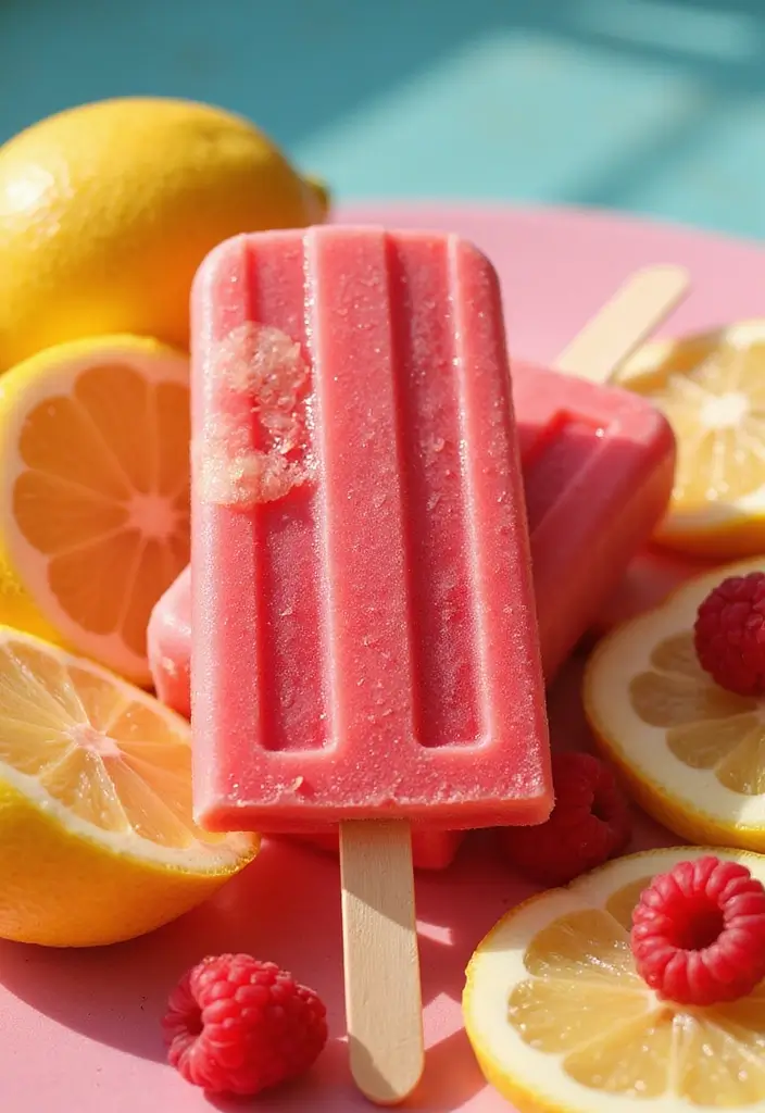 25 Gluten-Free Recipes for Festivals and Gatherings - 21. Raspberry Lemonade Popsicles