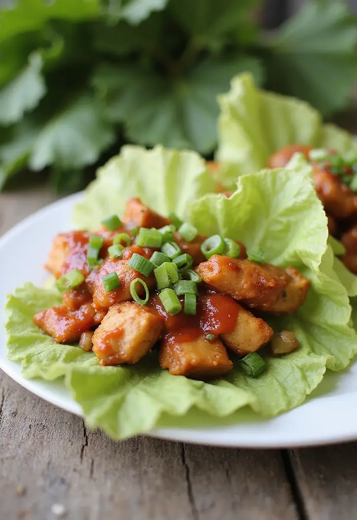 25 Gluten-Free Recipes for Festivals and Gatherings - 22. BBQ Chicken Lettuce Wraps