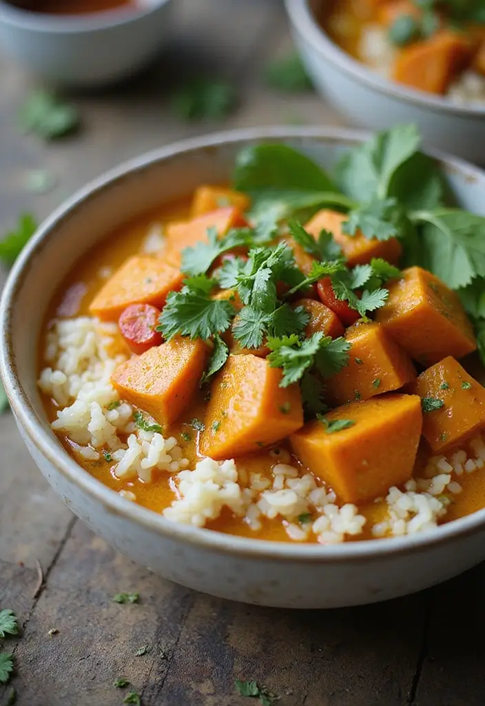 25 Gluten-Free Recipes with Rice You’ll Want Daily - 1. Thai Coconut Curry Rice Bowl
