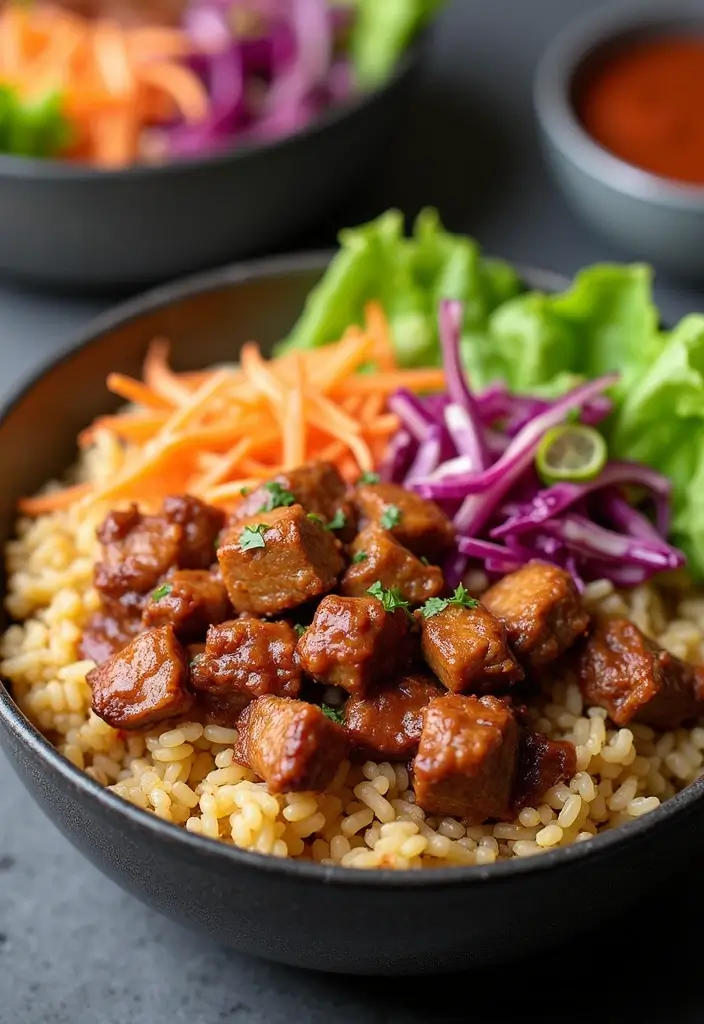 25 Gluten-Free Recipes with Rice You’ll Want Daily - 13. BBQ Pulled Pork Rice Bowl