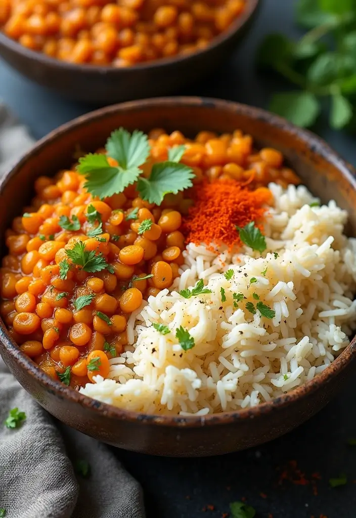 25 Gluten-Free Recipes with Rice You’ll Want Daily - 14. Curry Lentil and Rice Bowl