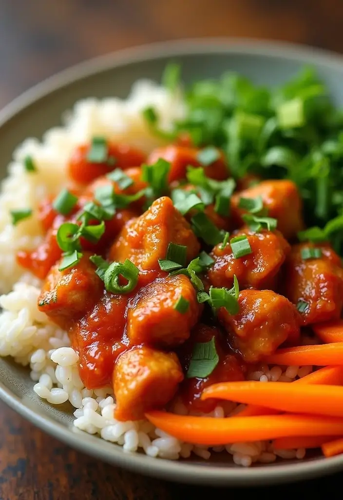 25 Gluten-Free Recipes with Rice You’ll Want Daily - 2. Spicy Sriracha Chicken Rice Bowl