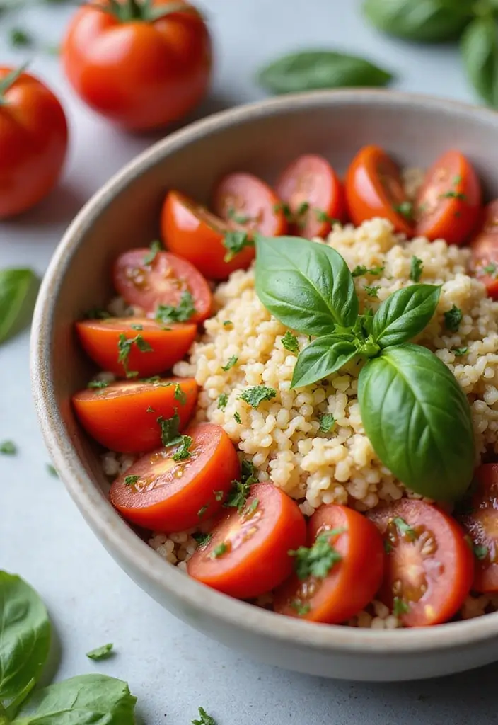 25 Gluten-Free Recipes with Rice You’ll Want Daily - 21. Tomato Basil Rice Bowl
