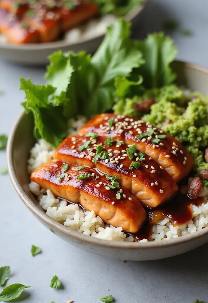 25 Gluten-Free Recipes with Rice You’ll Want Daily - 4. Teriyaki Salmon Rice Bowl