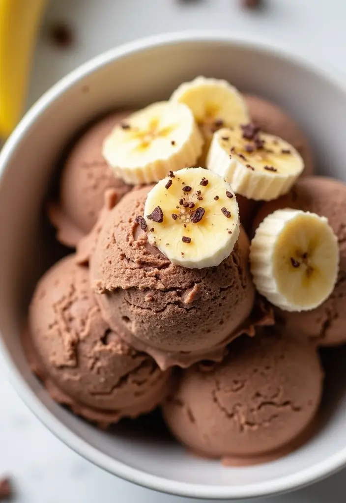 25 Gluten-Free Street Food Recipes to Try at Home - 25. Vegan Chocolate Banana Ice Cream