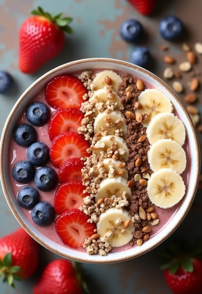 25 Gluten-Free and Sugar-Free Treats - 17. Strawberry Banana Smoothie Bowl