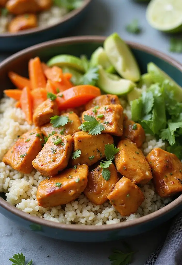 25 Heart-Healthy Gluten-Free Dinners for Busy Families - 18. Thai Peanut Chicken Bowls