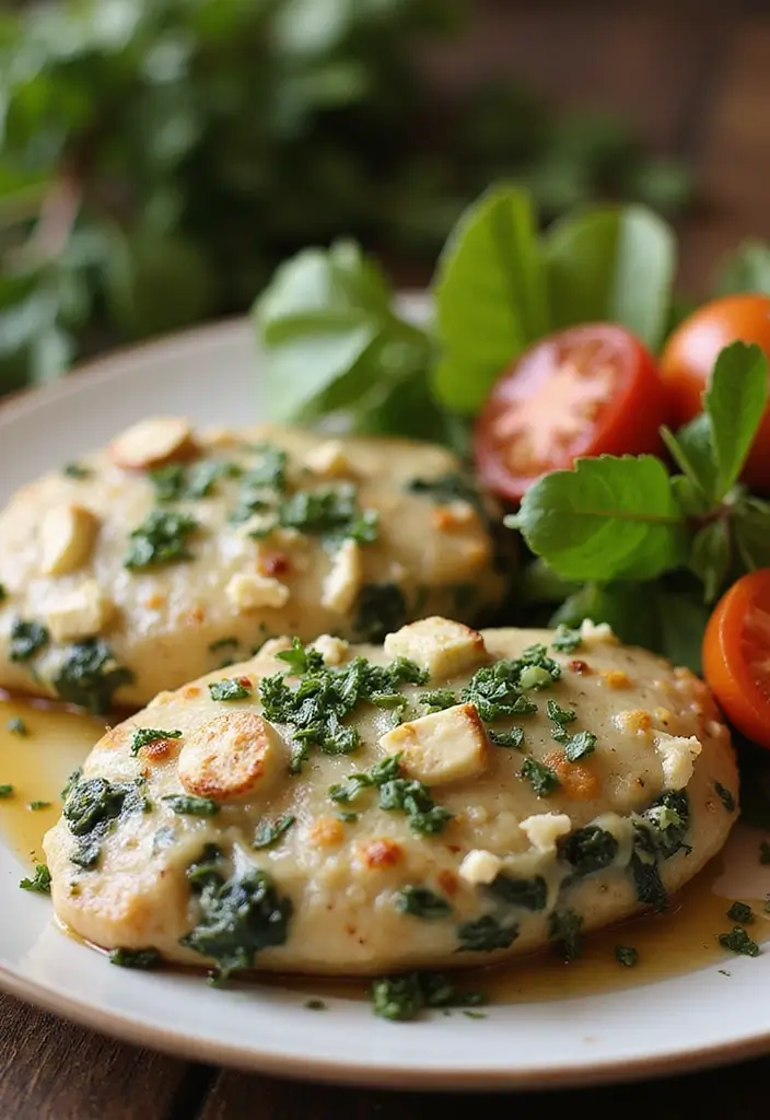 25 Heart-Healthy Gluten-Free Dinners for Busy Families - 23. Spinach and Feta Stuffed Chicken Breasts