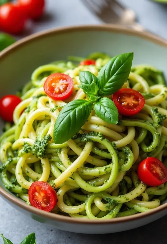 25 Heart-Healthy Gluten-Free Dinners for Busy Families - 3. Zucchini Noodles with Avocado Pesto