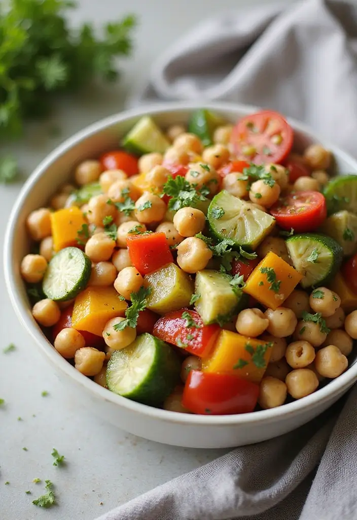 25 Heart-Healthy Gluten-Free Dinners for Busy Families - 5. Mediterranean Chickpea Salad