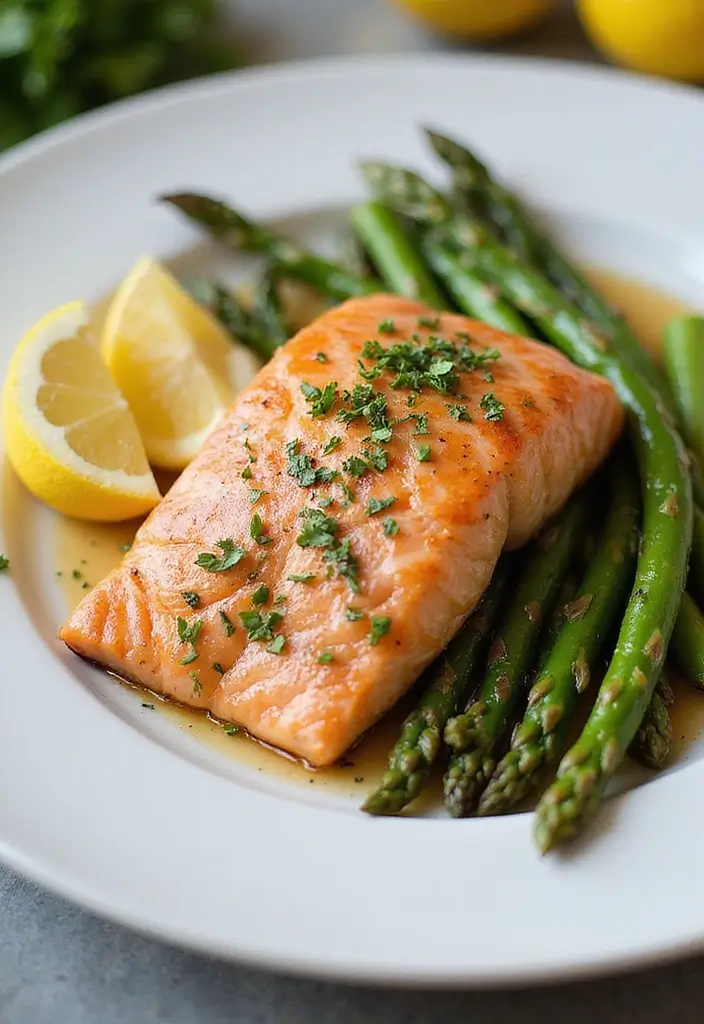 25 Heart-Healthy Gluten-Free Dinners for Busy Families - 7. Baked Salmon with Asparagus