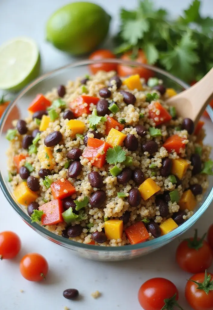 25 High-Fiber Gluten-Free Dishes for Gut Health - 1. Quinoa & Black Bean Salad