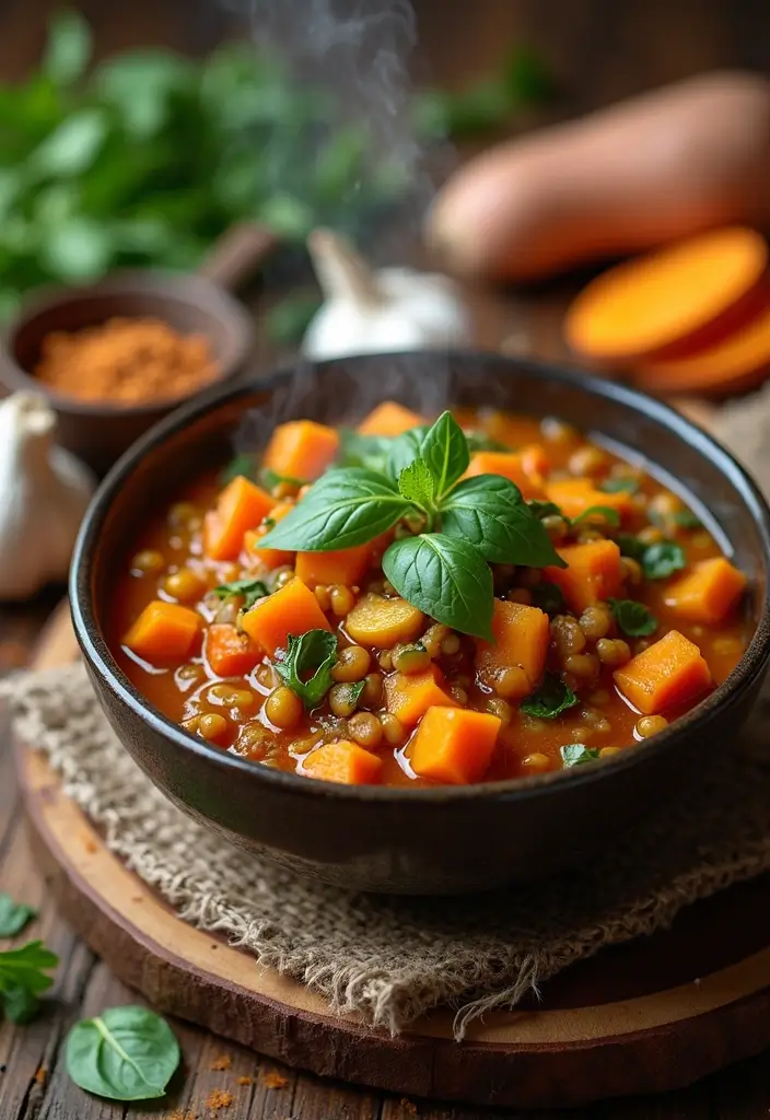 25 High-Fiber Gluten-Free Dishes for Gut Health - 2. Lentil & Sweet Potato Stew