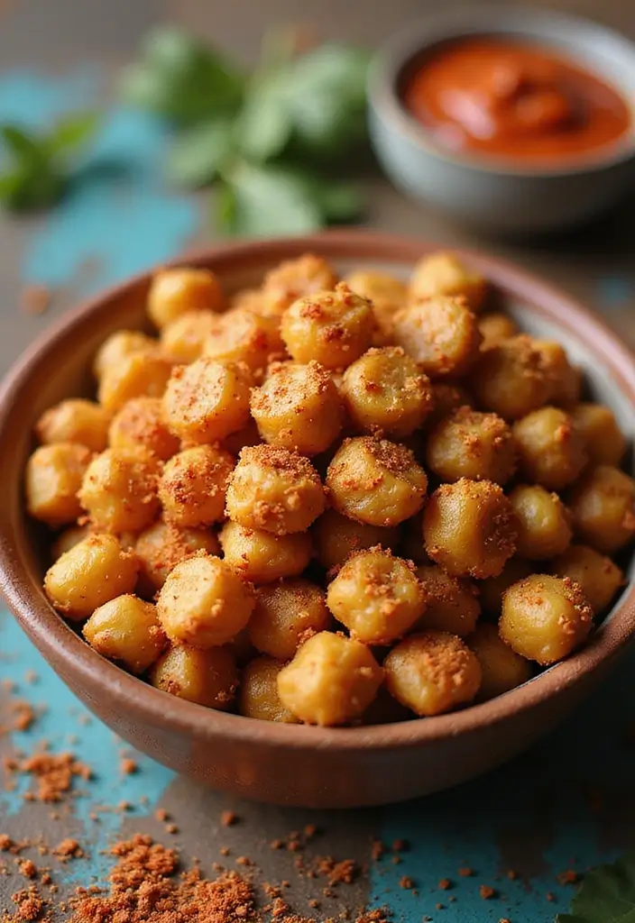 25 High-Fiber Gluten-Free Dishes for Gut Health - 25. Spicy Roasted Chickpeas