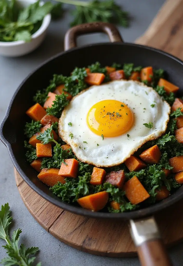 25 One-Pot Gluten-Free Dishes That Save Time - 7. Sweet Potato and Kale Hash