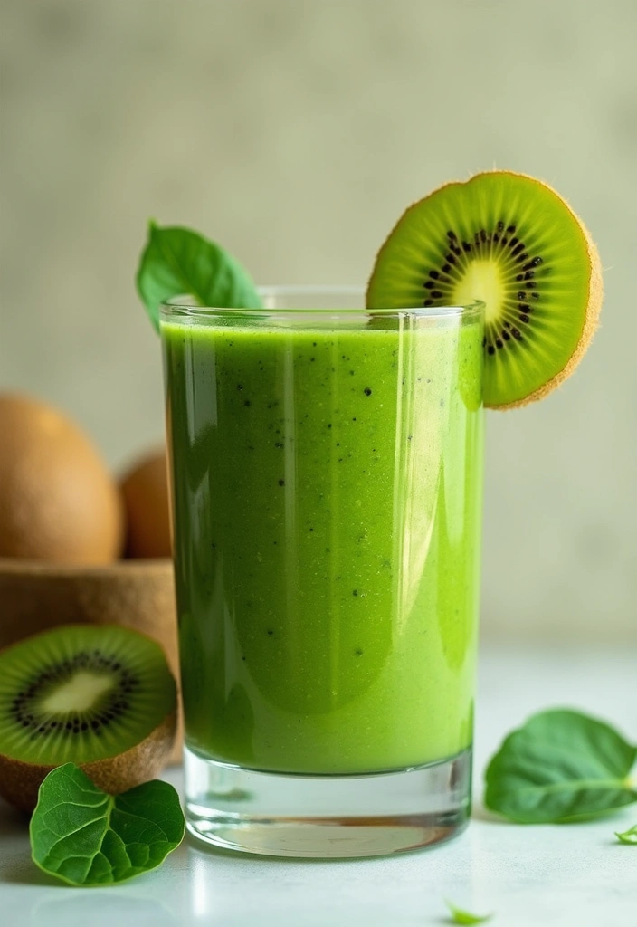 25 Simple Gluten-Free Breakfasts to Start Strong - 18. Kiwi Spinach Smoothie