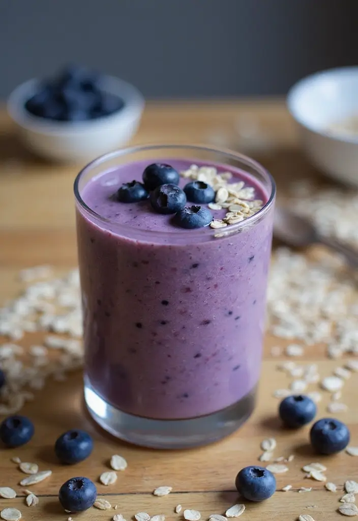 25 Simple Gluten-Free Breakfasts to Start Strong - 21. Blueberry Muffin Smoothie