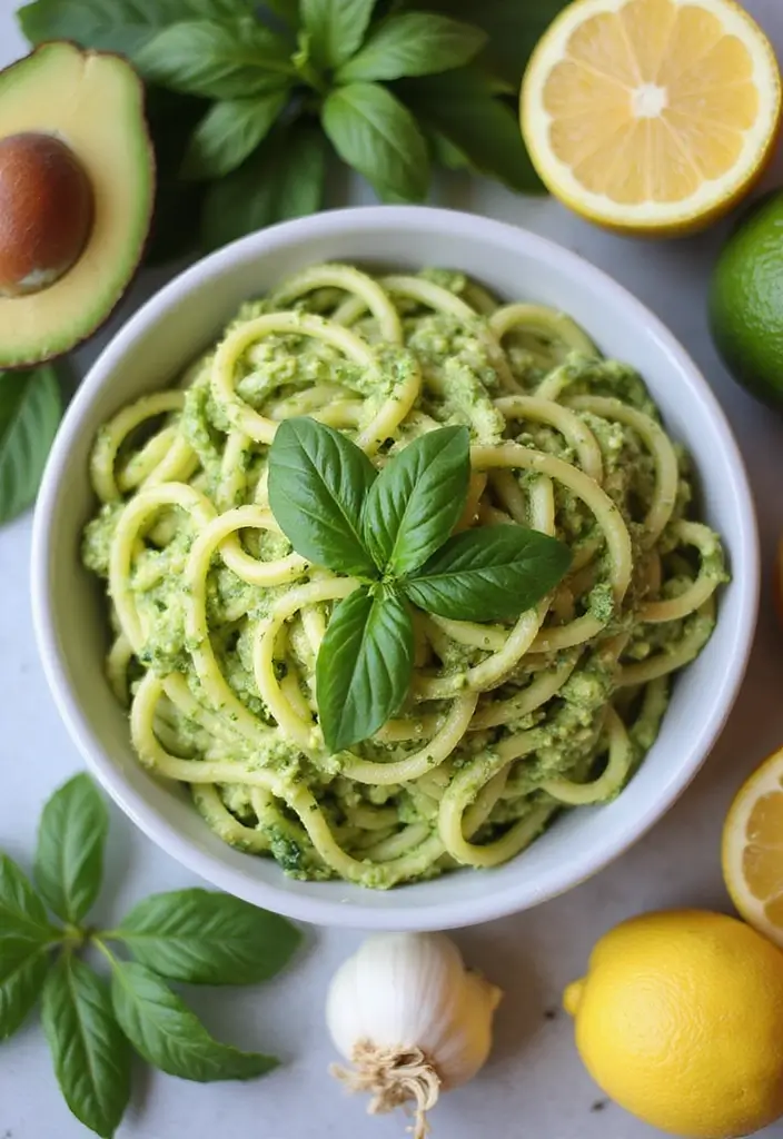 26 Easy Gluten-Free Weeknight Dinner Recipes - 1. Zucchini Noodles with Avocado Pesto