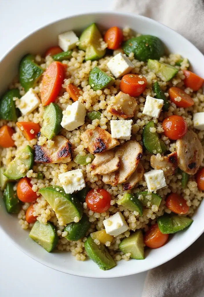 26 Easy Gluten-Free Weeknight Dinner Recipes - 13. Greek Couscous Salad with Chicken