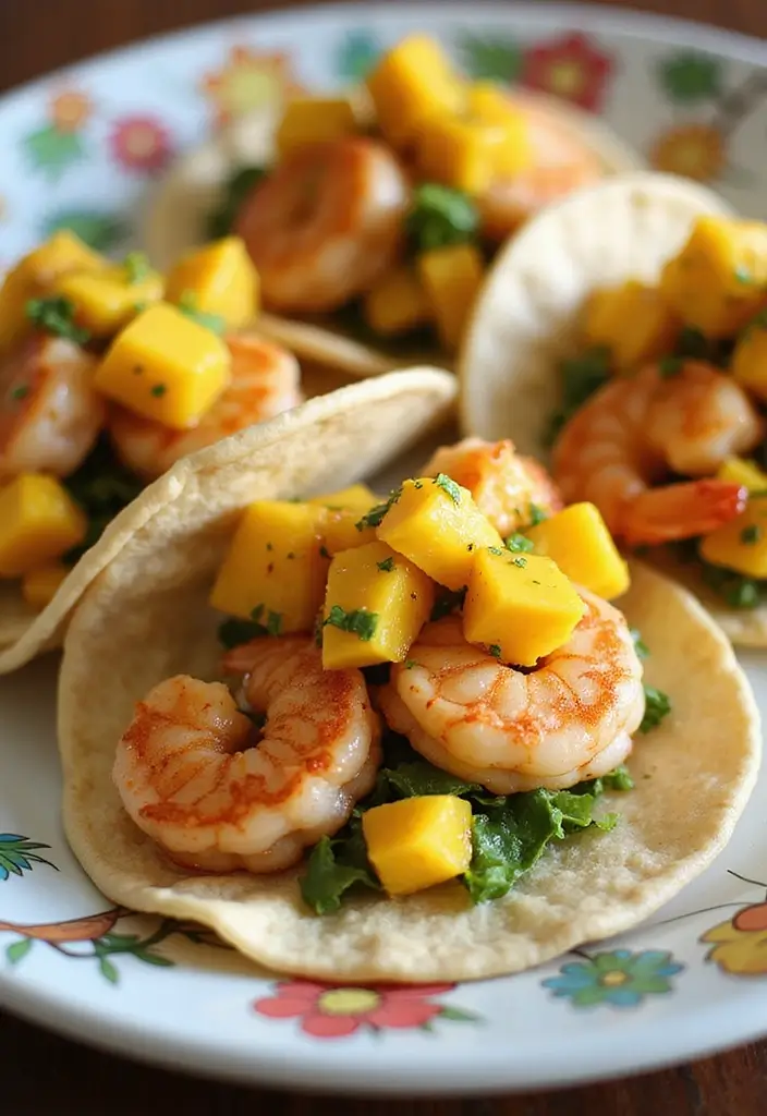 26 Easy Gluten-Free Weeknight Dinner Recipes - 14. Shrimp Tacos with Mango Salsa