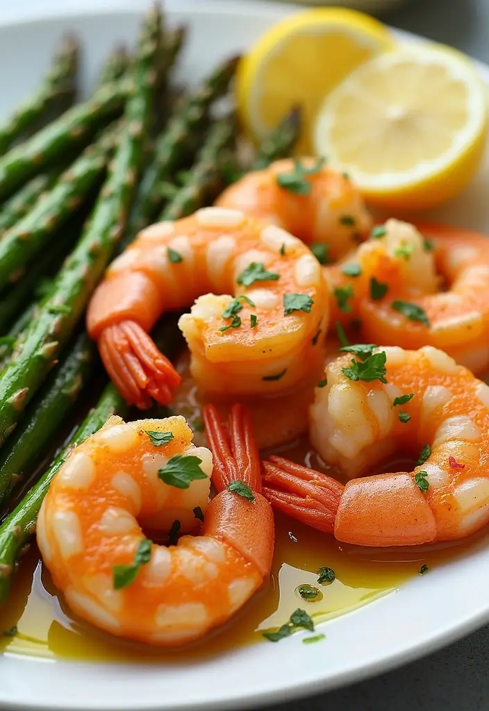 26 Easy Gluten-Free Weeknight Dinner Recipes - 5. Lemon Garlic Shrimp with Asparagus