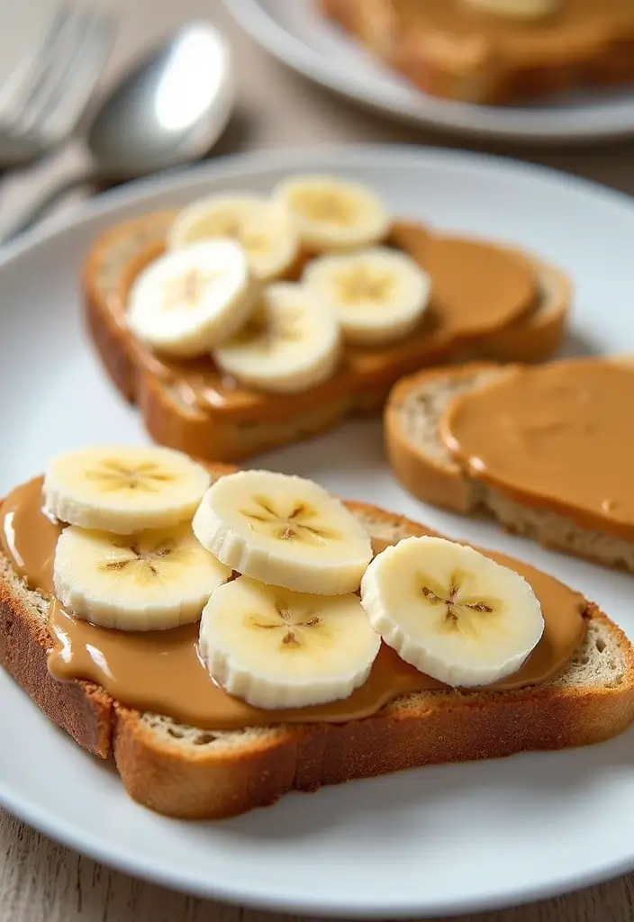 26 Gluten-Free Breakfasts for Family Sundays - 16. Peanut Butter Banana Toast