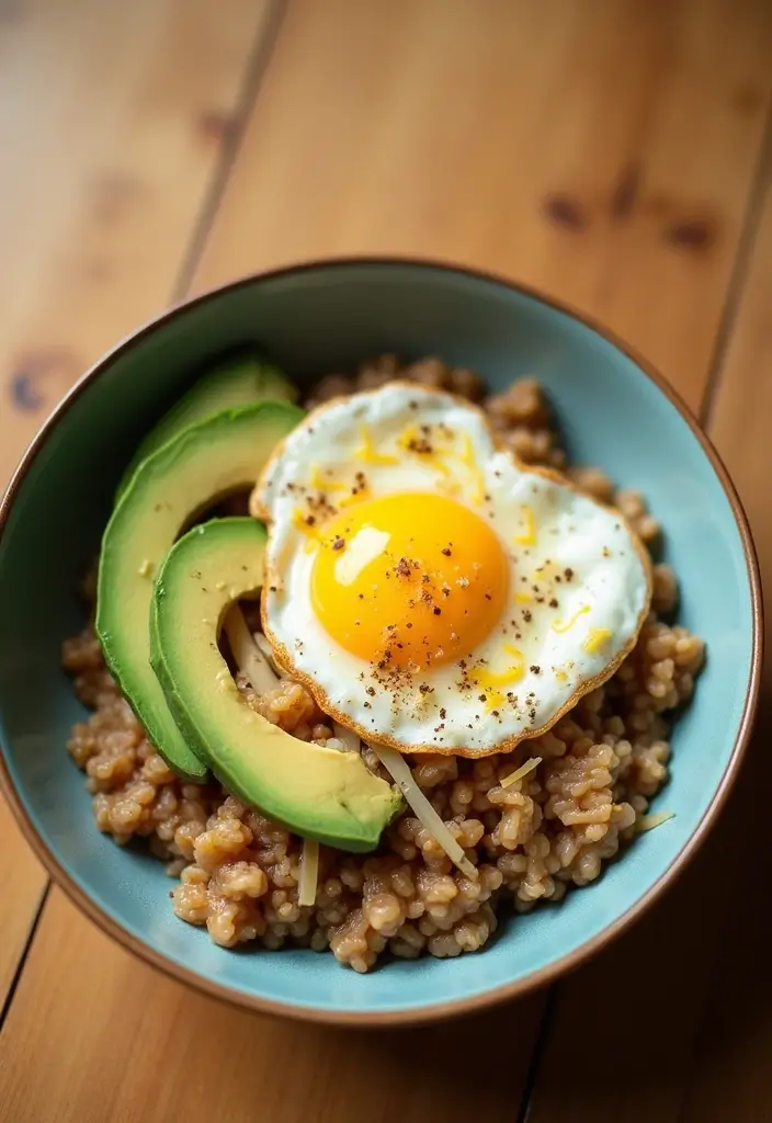 26 Gluten-Free Breakfasts for Family Sundays - 21. Savory Oatmeal with Eggs