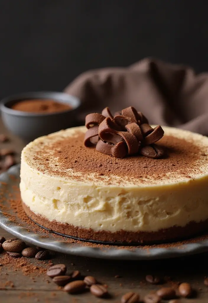 26 Gluten-Free Cheesecake Recipes to Impress - 12. Tiramisu Gluten-Free Cheesecake
