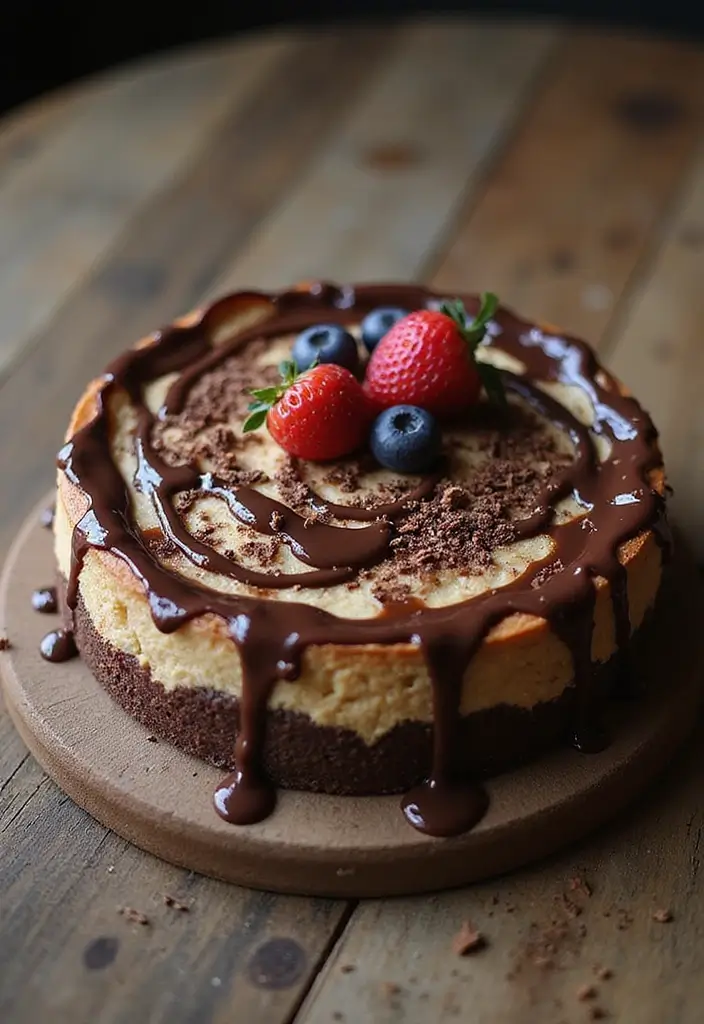 26 Gluten-Free Cheesecake Recipes to Impress - 2. Chocolate Swirl Gluten-Free Cheesecake