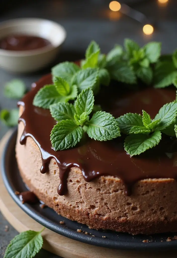 26 Gluten-Free Cheesecake Recipes to Impress - 20. Chocolate Mint Gluten-Free Cheesecake