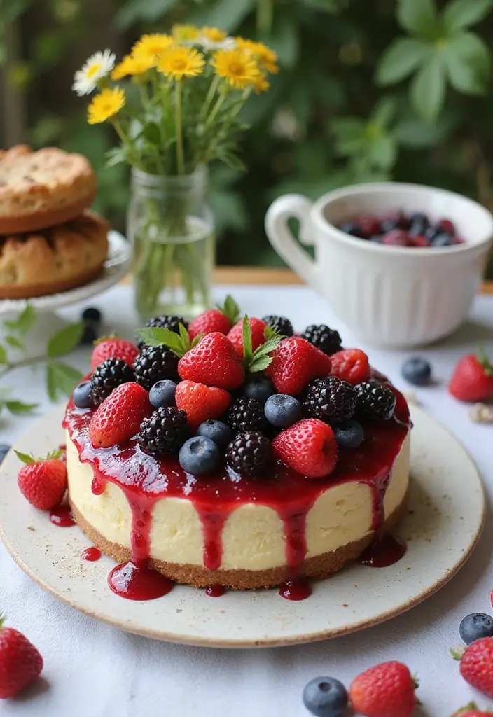 26 Gluten-Free Cheesecake Recipes to Impress - 3. Berry Bliss Gluten-Free Cheesecake