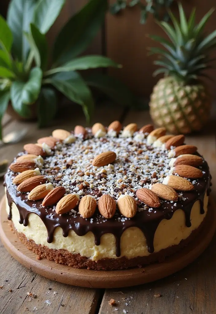 26 Gluten-Free Cheesecake Recipes to Impress - 7. Almond Joy Gluten-Free Cheesecake