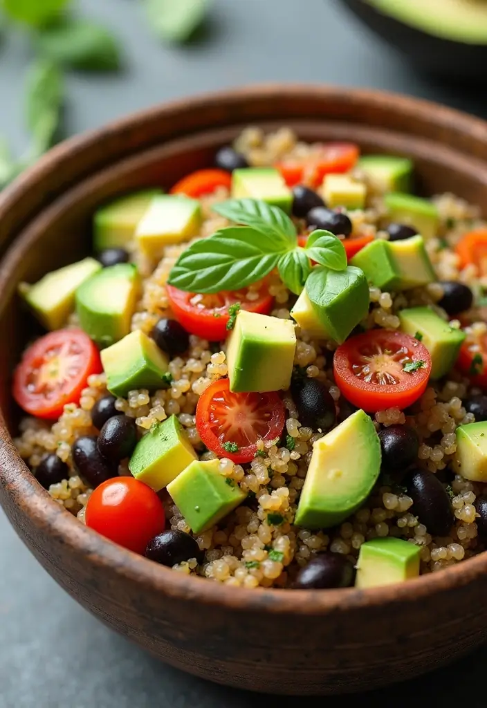 26 Gluten-Free Clean Eating Recipes - 1. Quinoa Salad with Avocado and Black Beans