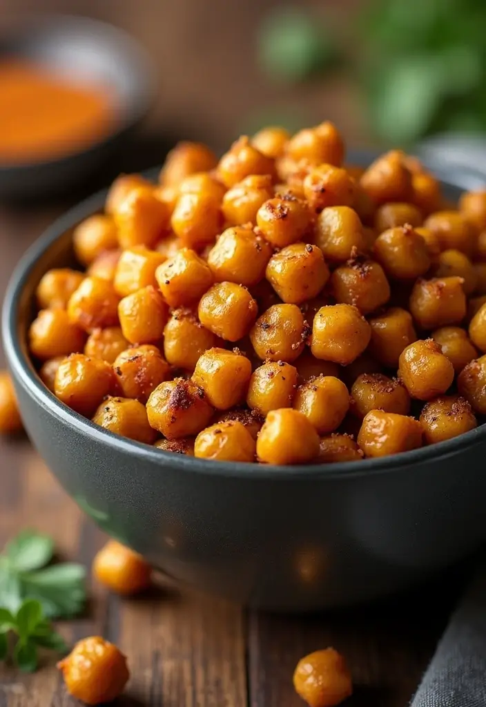 26 Gluten-Free Clean Eating Recipes - 20. Spicy Roasted Chickpeas