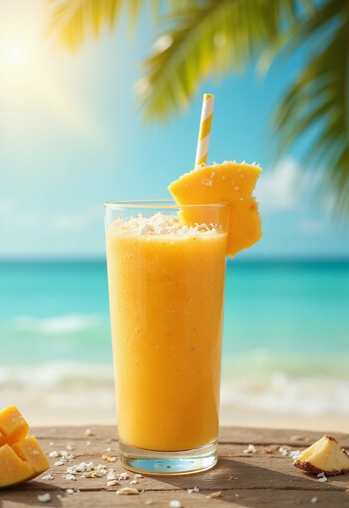 26 Gluten-Free Clean Eating Recipes - 21. Coconut Mango Smoothie