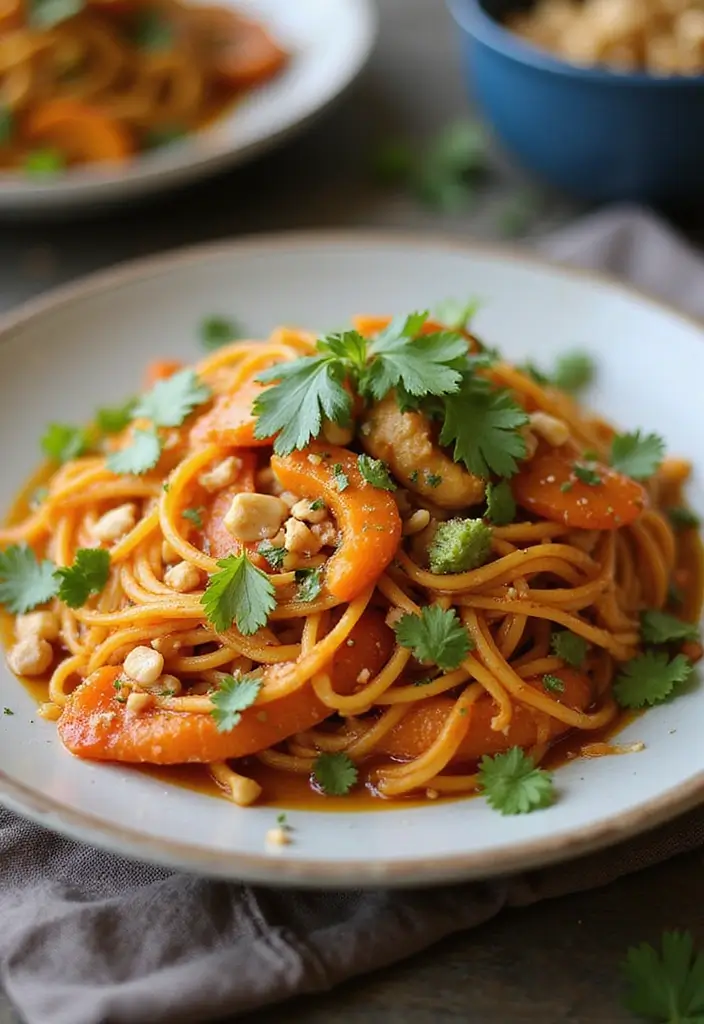 26 Gluten-Free Clean Eating Recipes - 22. Thai Peanut Sweet Potato Noodles