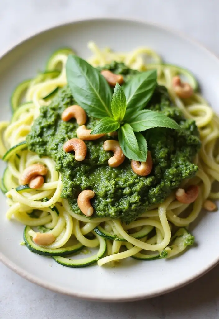 26 Gluten-Free Clean Eating Recipes - 3. Zucchini Noodles with Pesto