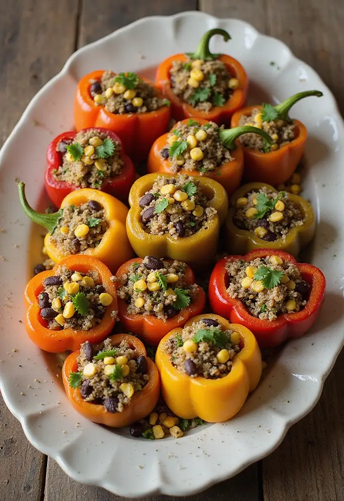 26 Gluten-Free Clean Eating Recipes - 9. Vegan Stuffed Peppers