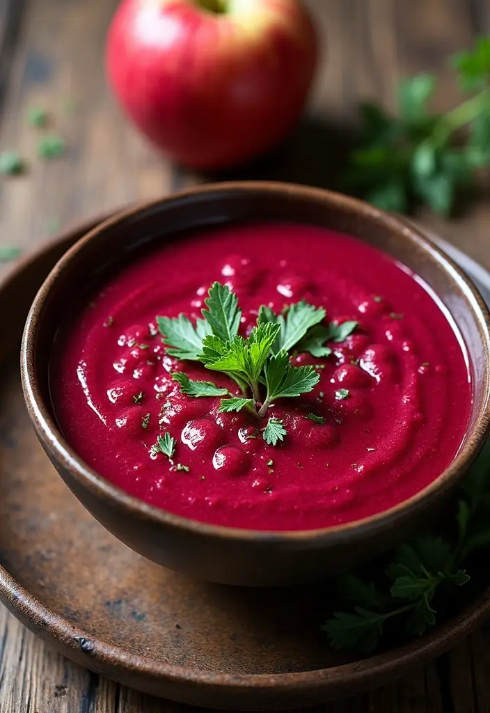26 Gluten-Free Detox Soups for Cleansing - 10. Beet and Apple Detox Soup