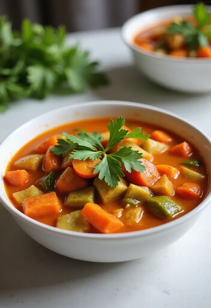 26 Gluten-Free Detox Soups for Cleansing - 14. Mediterranean Vegetable Soup