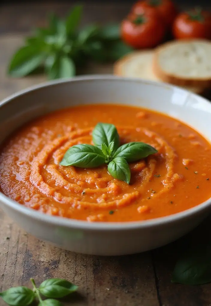 26 Gluten-Free Detox Soups for Cleansing - 16. Tomato Basil Bisque