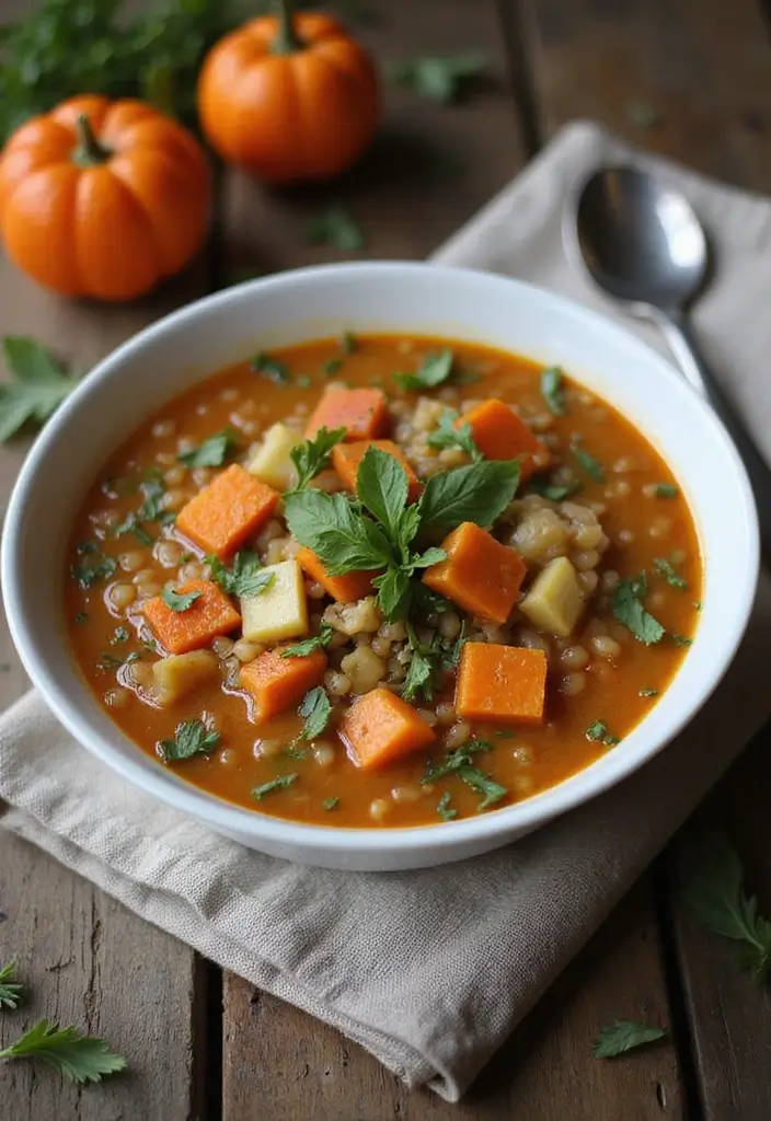 26 Gluten-Free Detox Soups for Cleansing - 21. Pearl Barley Vegetable Soup