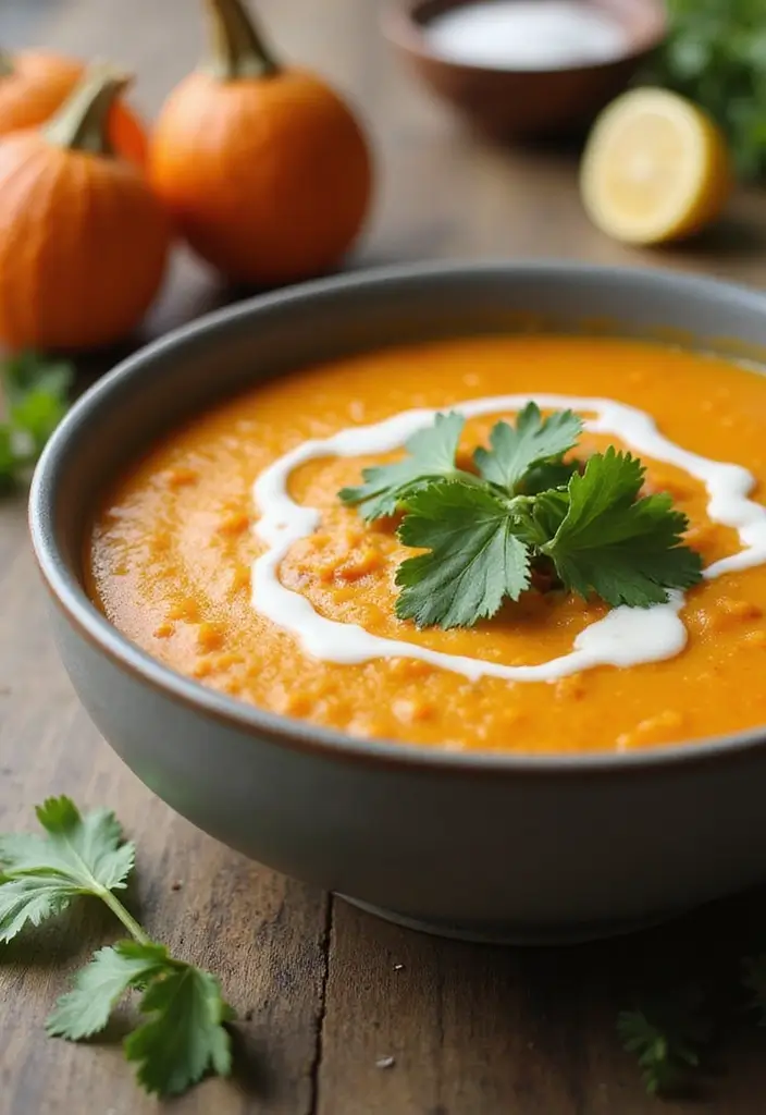 26 Gluten-Free Detox Soups for Cleansing - 23. Thai Pumpkin Soup