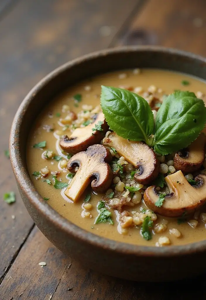 26 Gluten-Free Detox Soups for Cleansing - 8. Mushroom Quinoa Detox Soup