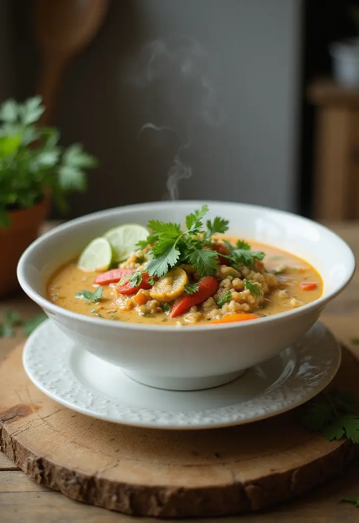26 Gluten-Free Detox Soups for Cleansing - 9. Thai Coconut Lime Soup