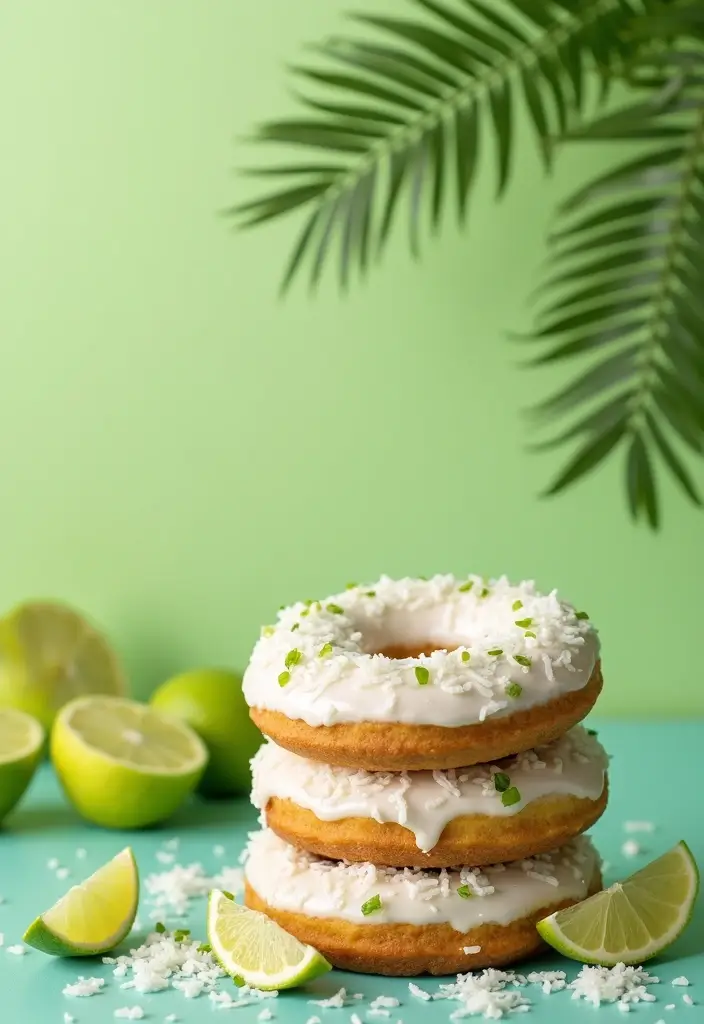 26 Gluten-Free Donut Recipes You Can Make at Home - 7. Coconut Lime Donuts