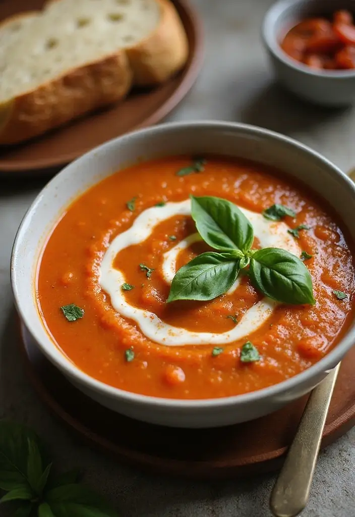 26 Gluten-Free Family Dinner Ideas on a Budget - 26. Gluten-Free Tomato Basil Soup