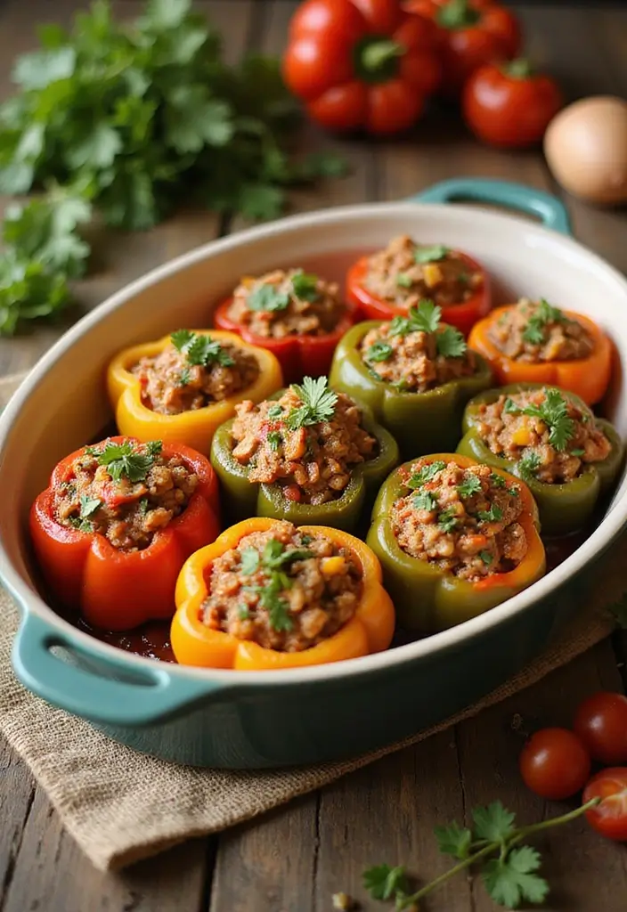 26 Gluten-Free Family Meals Everyone Will Enjoy - 8. Instant Pot Stuffed Peppers