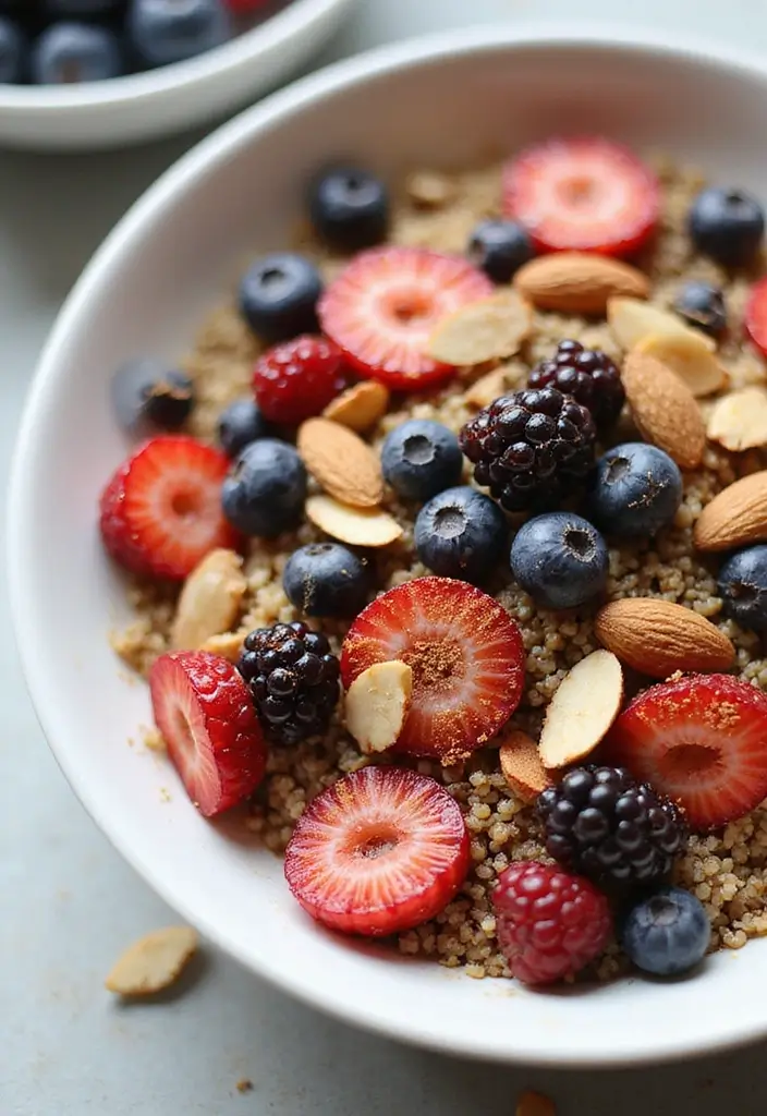 26 Gluten-Free High-Protein Breakfast Ideas for Athletes - 1. Protein-Packed Quinoa Breakfast Bowl