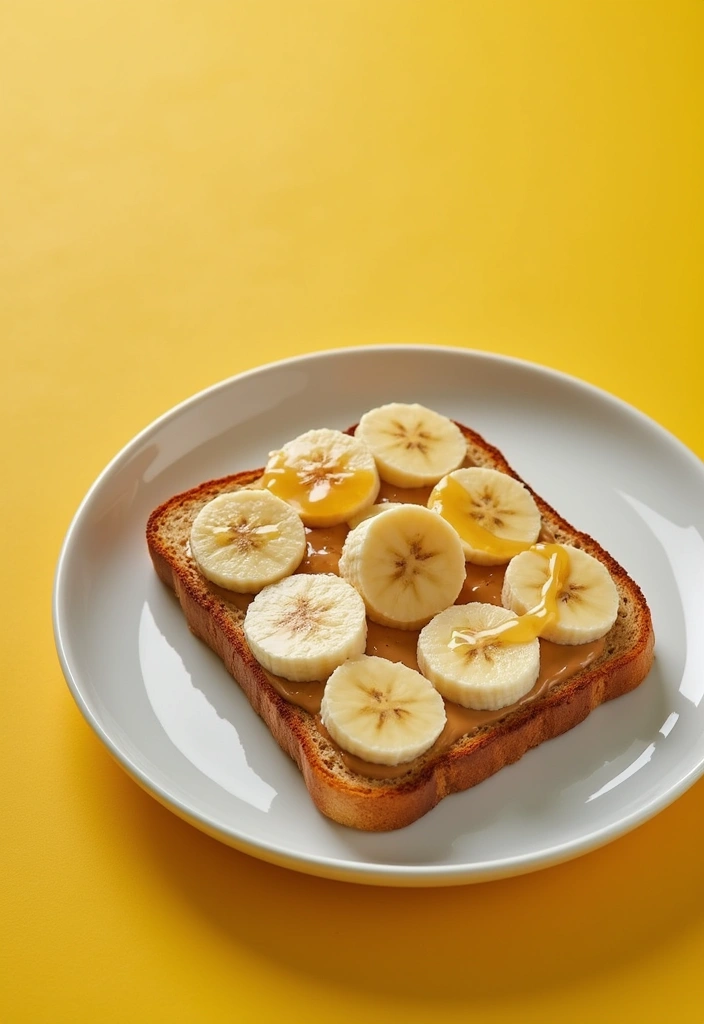 26 Gluten-Free High-Protein Breakfast Ideas for Athletes - 10. Peanut Butter Banana Toast